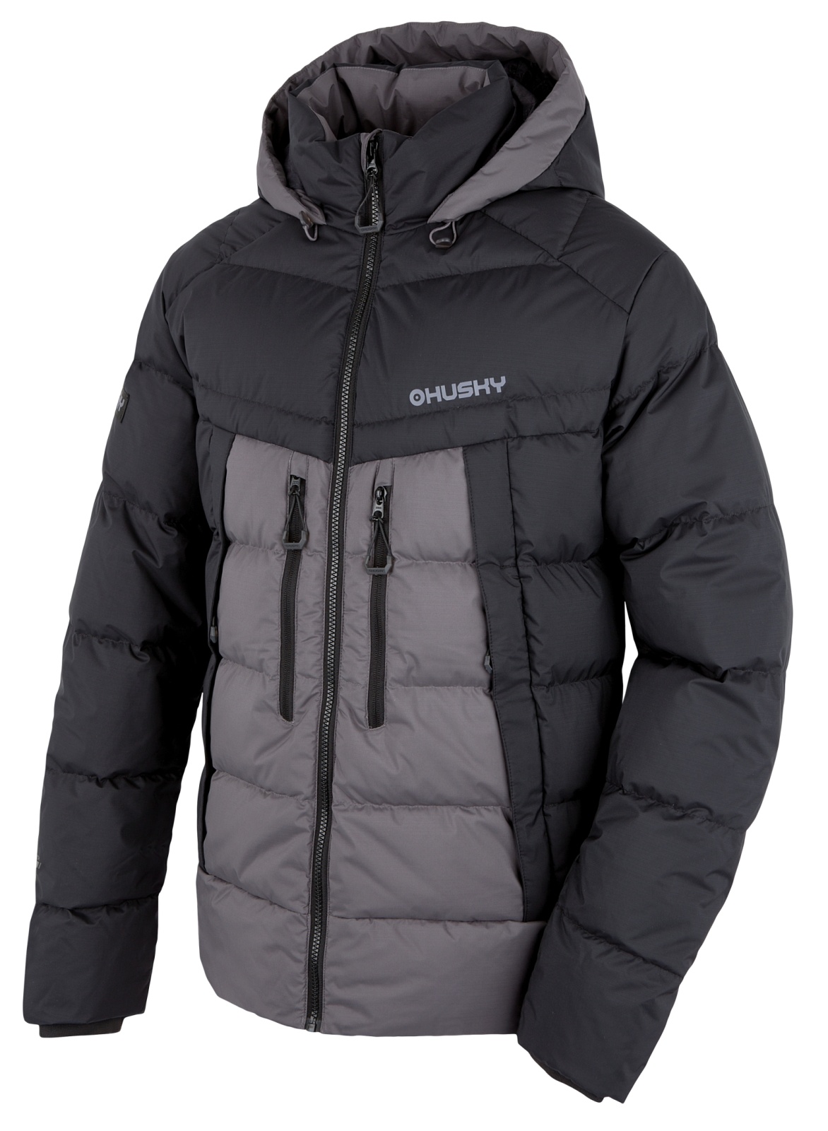 Husky Durra M XXXL, black/grey Pánská péřová bunda