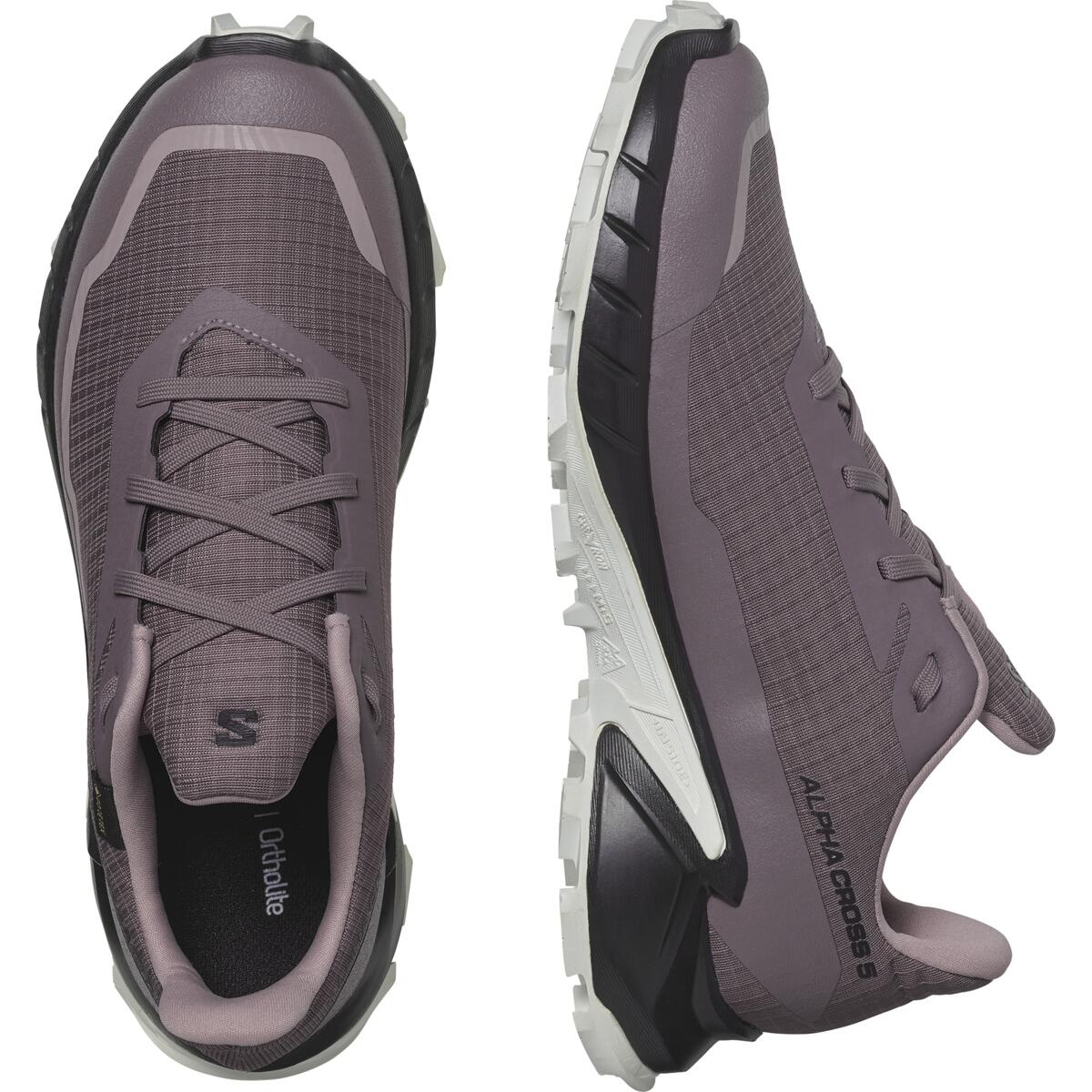 Salomon Alphacross 5 GTX EU 38, Moonscape/Black/White Dámské boty (obrázek 3)