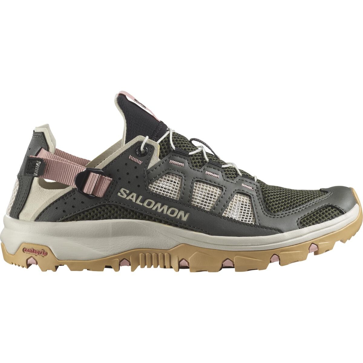 Salomon Techamphibian 5 EU 38, Peat/Rainy Day/Hyma Pink Dámské boty (obrázek 6)