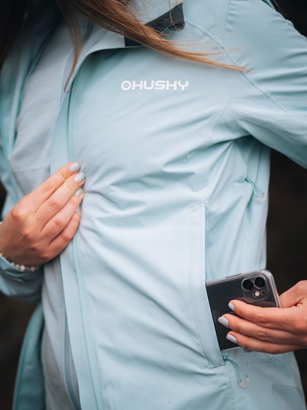 Husky Neoni L L, light blue Dámská hardshell bunda (obrázek 11)