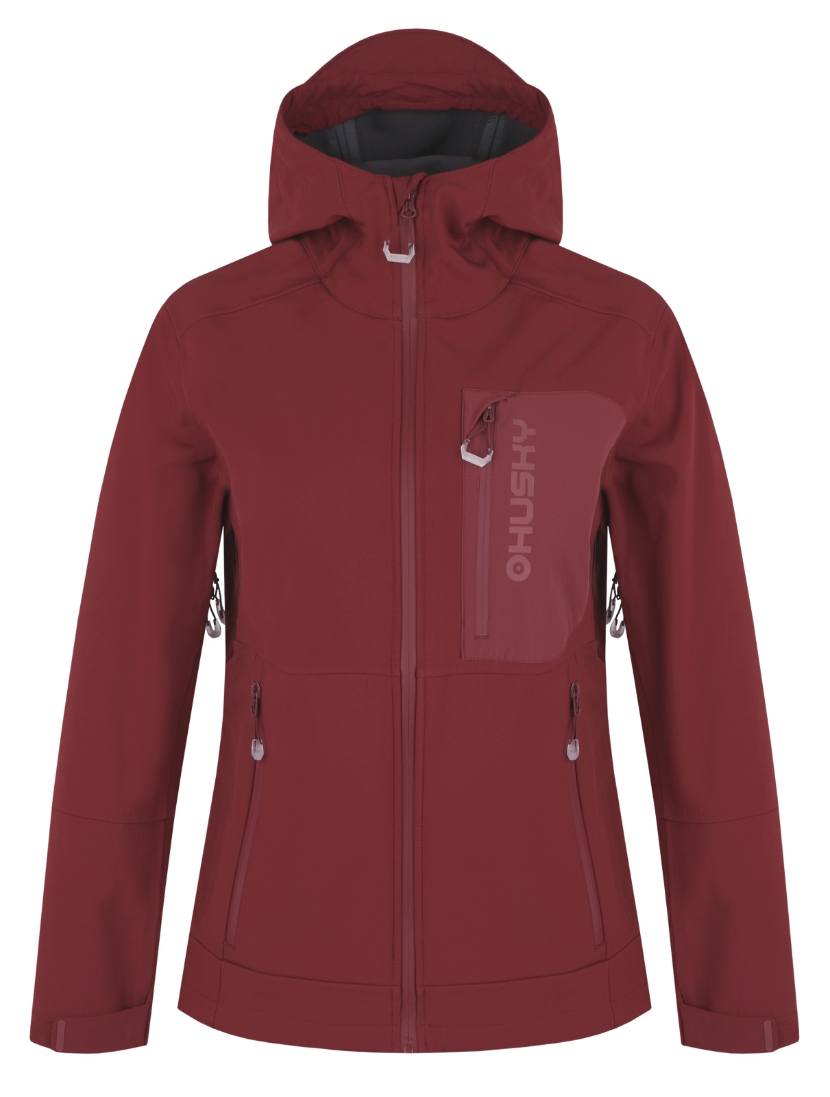 Husky Samai L XL, bordo Dámská softshell bunda (obrázek 3)