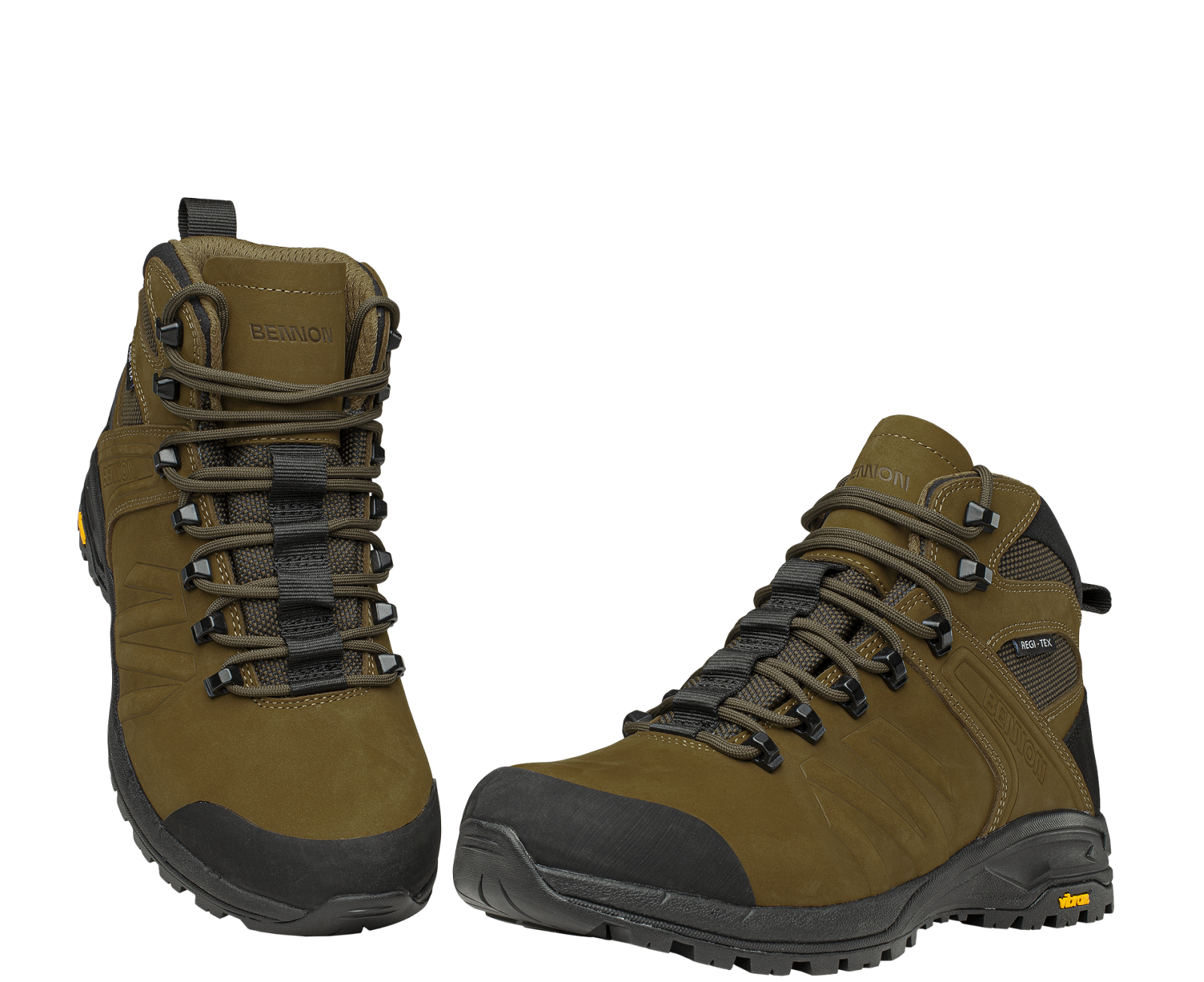 Bennon TERENNO 2.0 Mid EU 45, brown Unisex trekingové boty (obrázek 8)