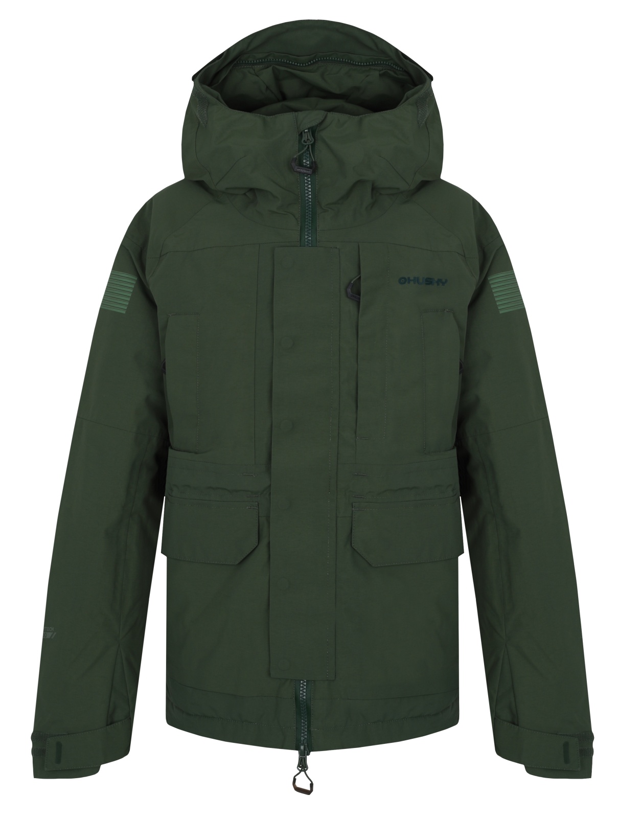 Husky Nigalo K 152-158, tm. khaki Dětský hardshell plněný kabát (obrázek 3)