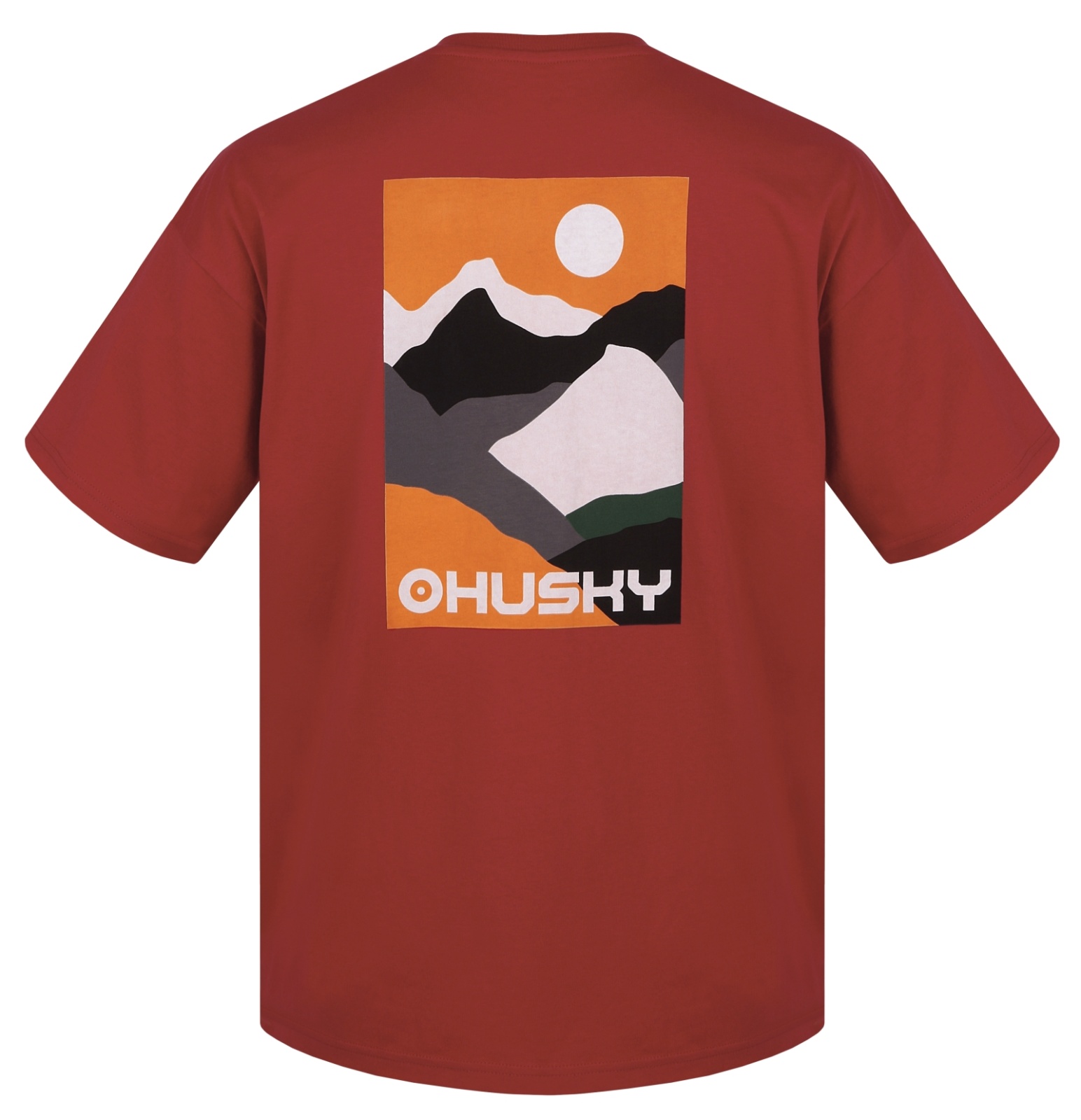 Husky Tee Panorama M L, green Pánské bavlněné triko (obrázek 7)
