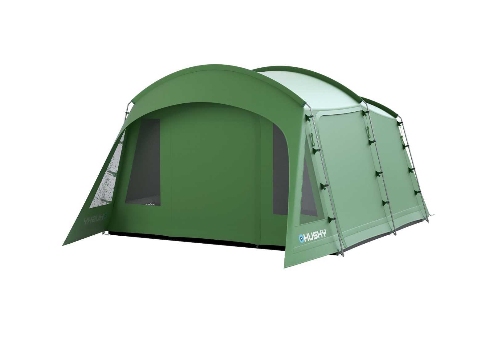 Husky Caravan 12 Dural zelená Rodinný stan pro 5 osob (obrázek 5)