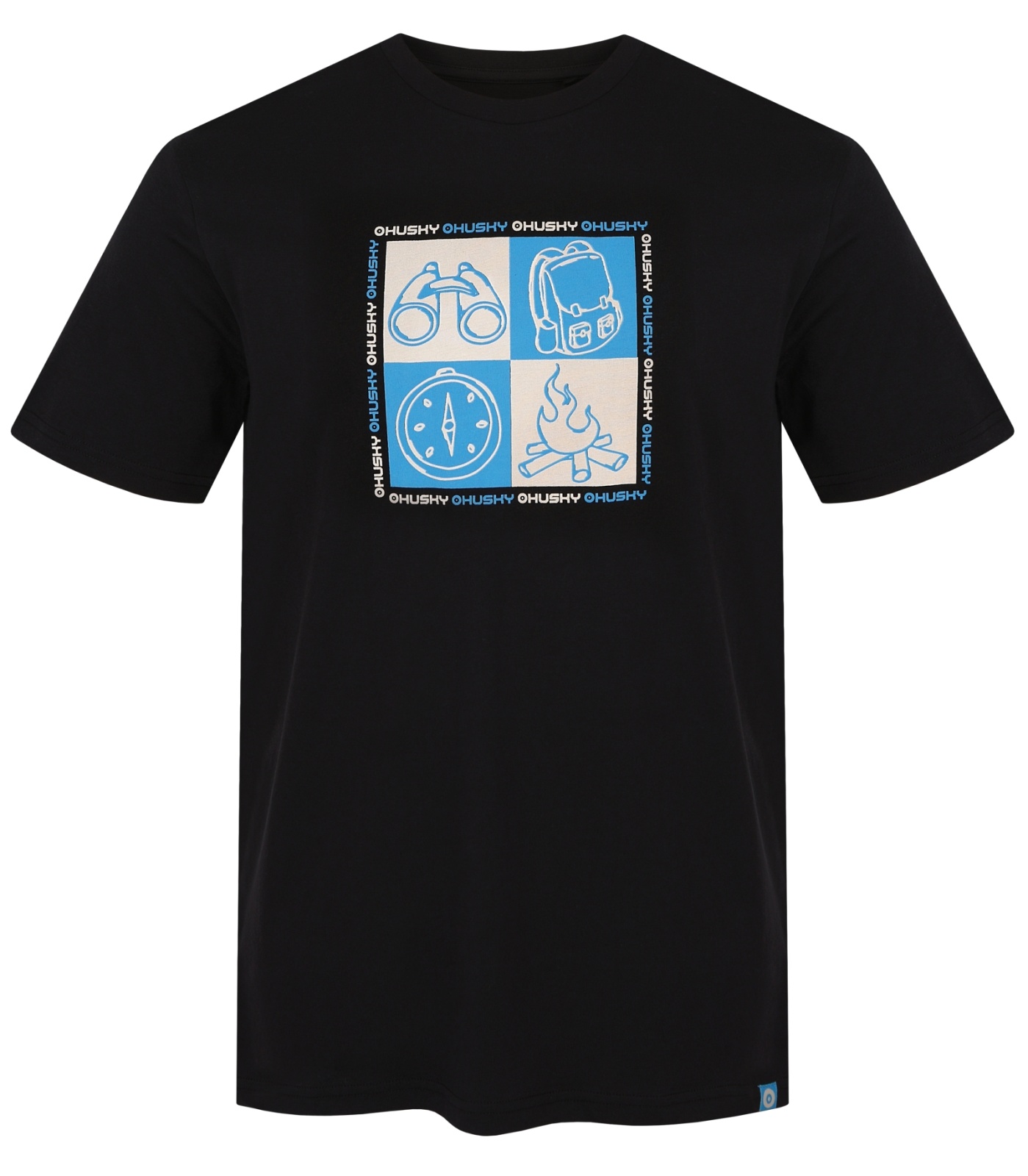 Husky Tee Square M S, light blue Pánské bavlněné triko (obrázek 9)