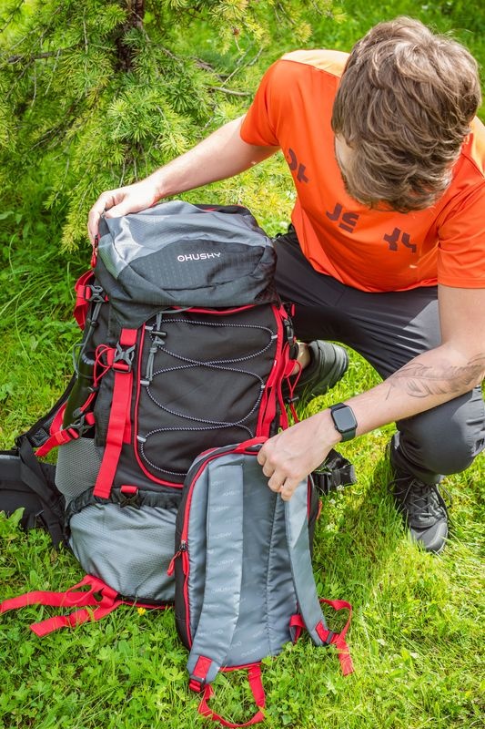 Husky Samont 60+10 l černá Batoh Expedice (obrázek 10)