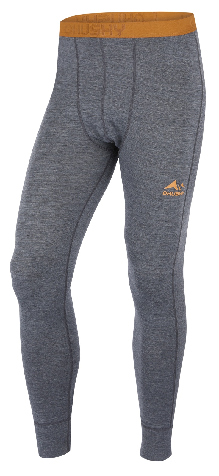 Husky Merea M L, dark grey/light grey Merino termoprádlo kalhoty (obrázek 3)