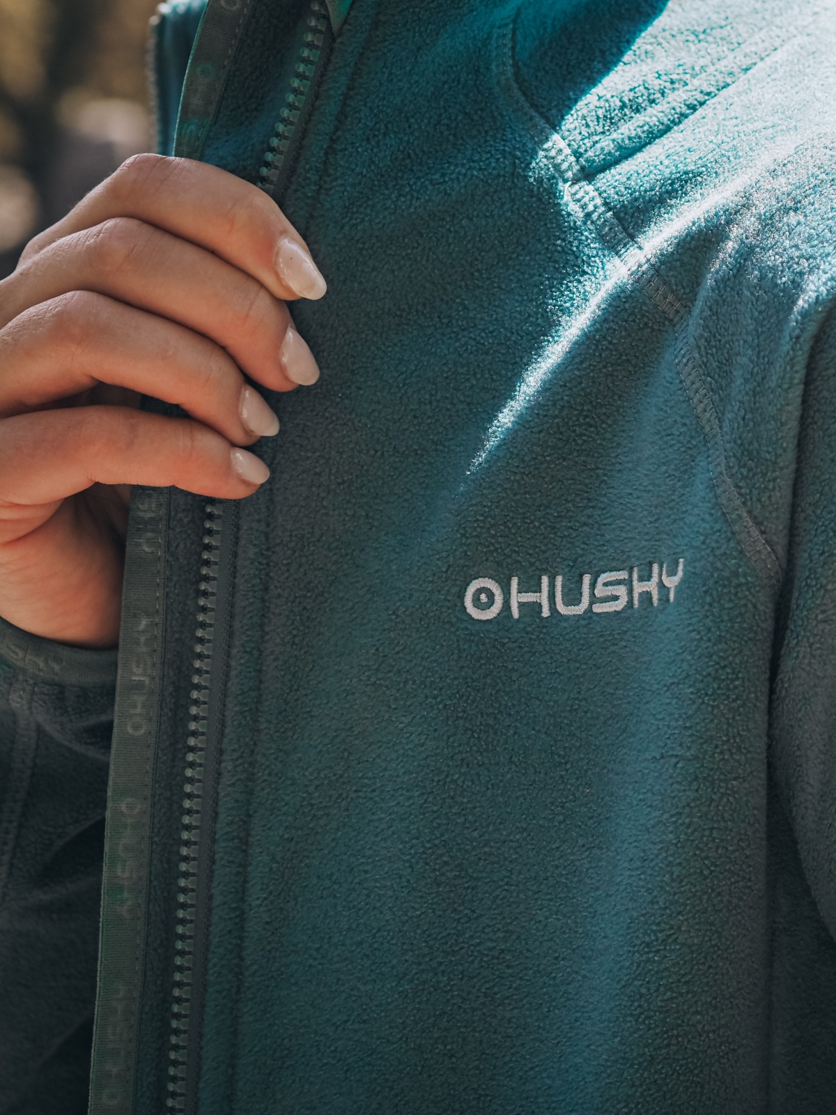 Husky Aflee L M, mint Dámská fleecová mikina (obrázek 10)