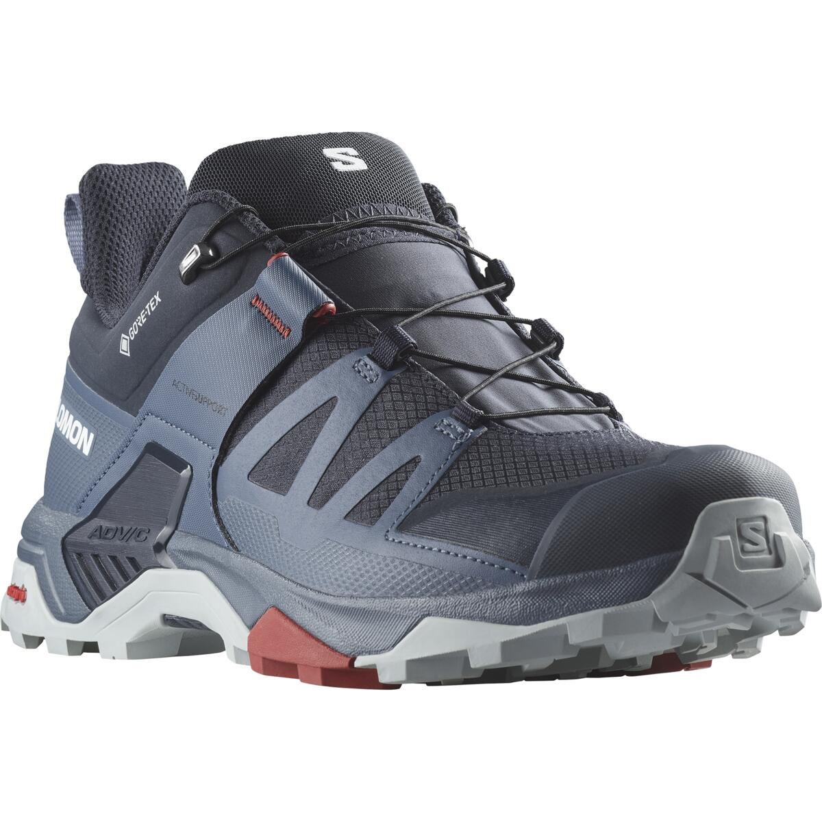 Salomon X ultra 4 GTX EU 44, Carbon/Bering Sea/Pearl Blue Pánské turistické boty