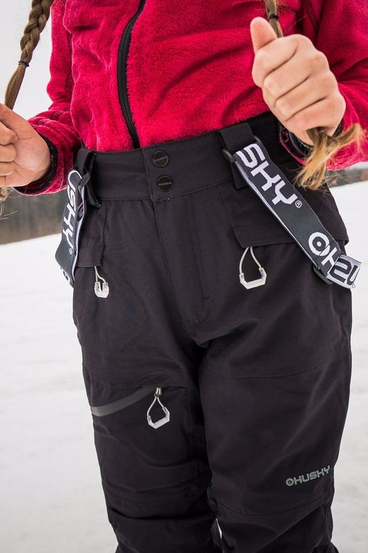 Husky Gilep Kids 140-146, black Dětské lyžařské kalhoty (obrázek 4)