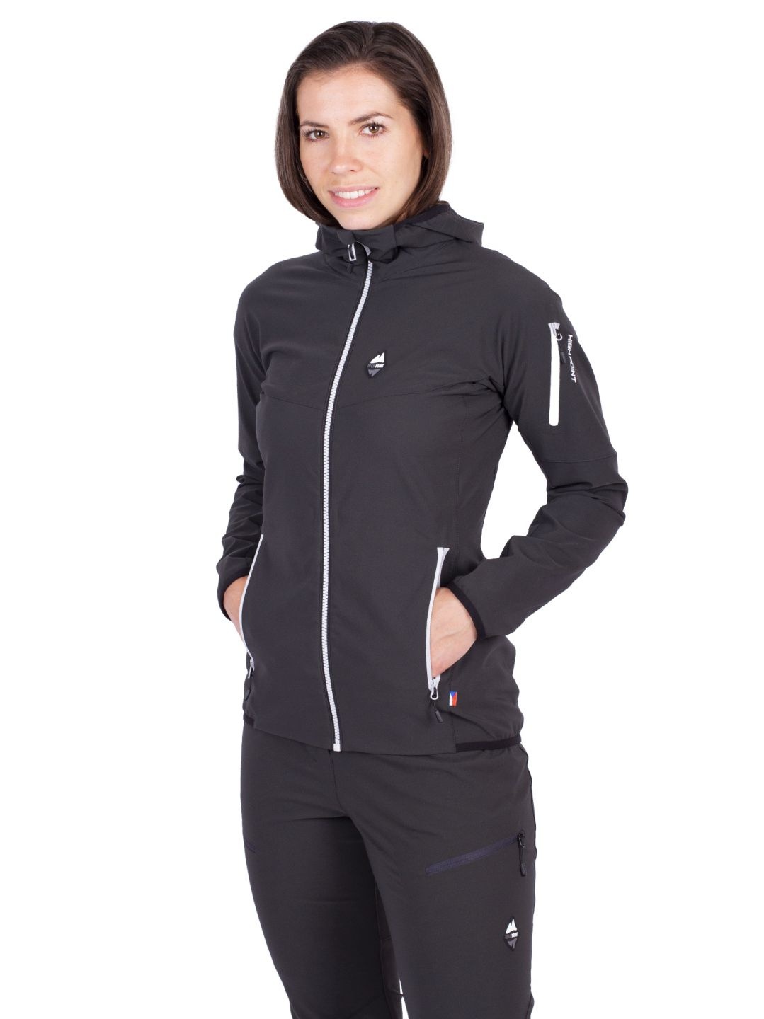 High point Atom Lady Hoody 2.0 XL, black Dámská softshellová bunda