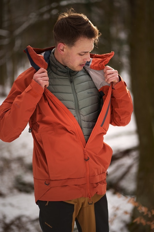 Husky Nanook M XL, cihlová Pánská hardshell bunda (obrázek 5)