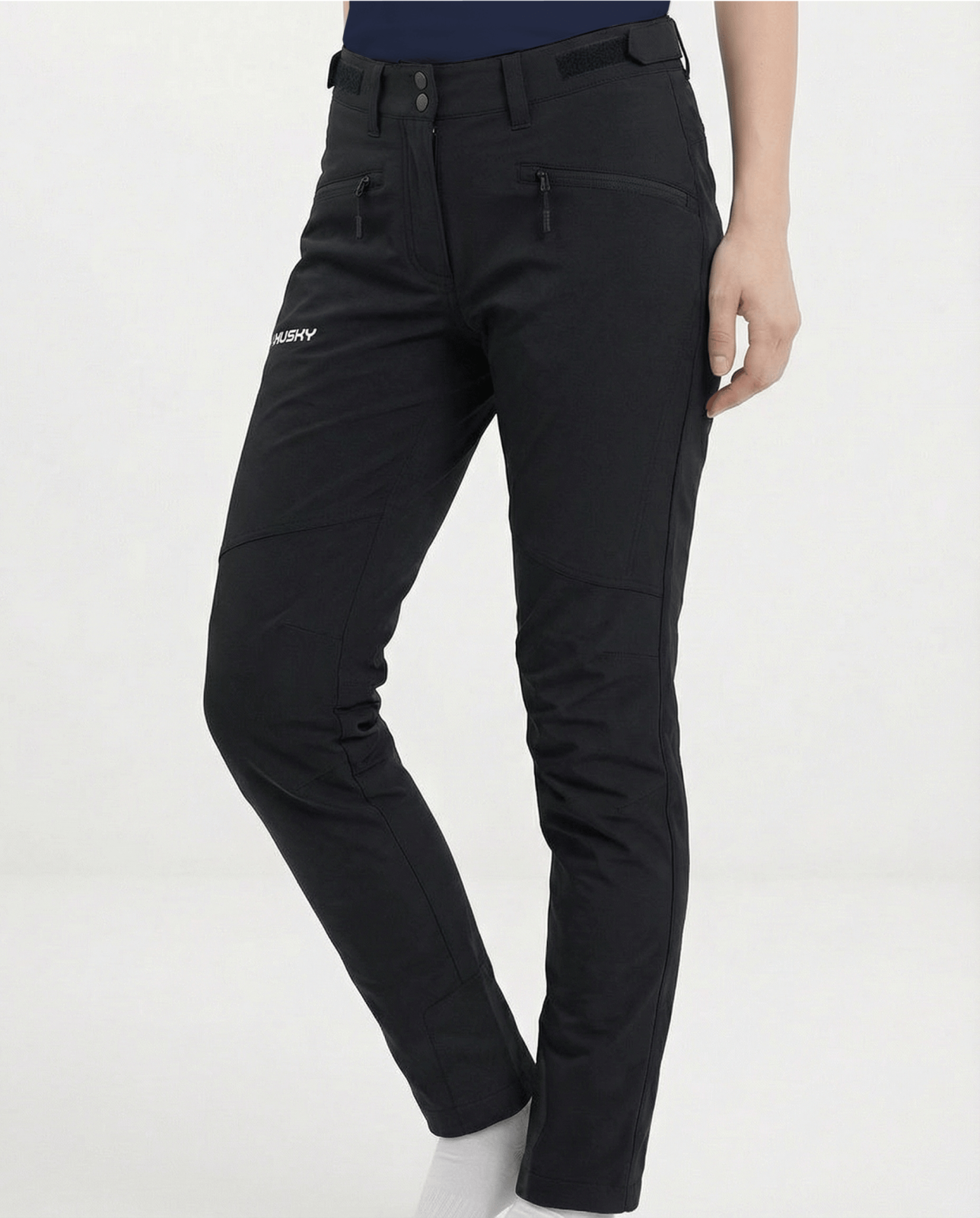 Husky Kabuki L L - long, black Dámské kalhoty