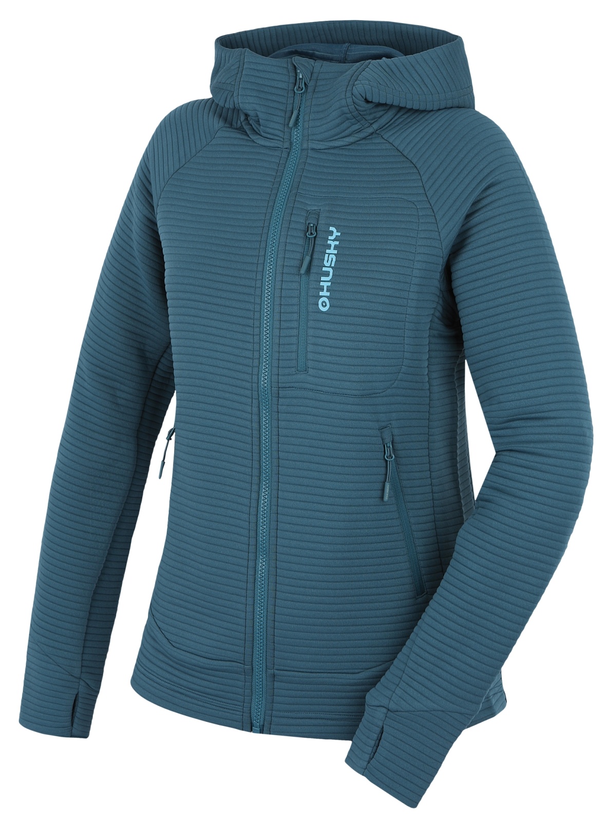Husky Anara L XXL, turquoise Dámská mikina s kapucí