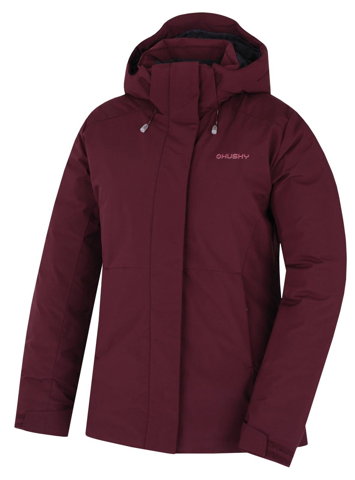 Husky Nurme L XL, dark bordo Dámská hardshellová plněná bunda