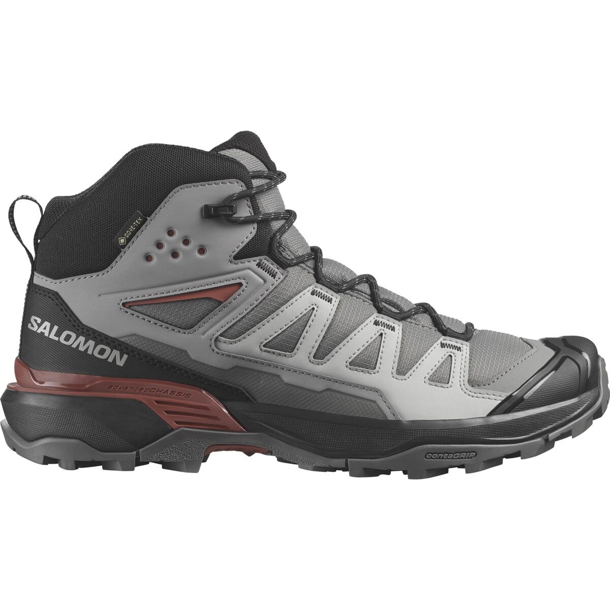 Salomon X ultra 360 Mid GTX EU 46, Pewter/Black/Burnt Henna Pánské turistické boty (obrázek 6)
