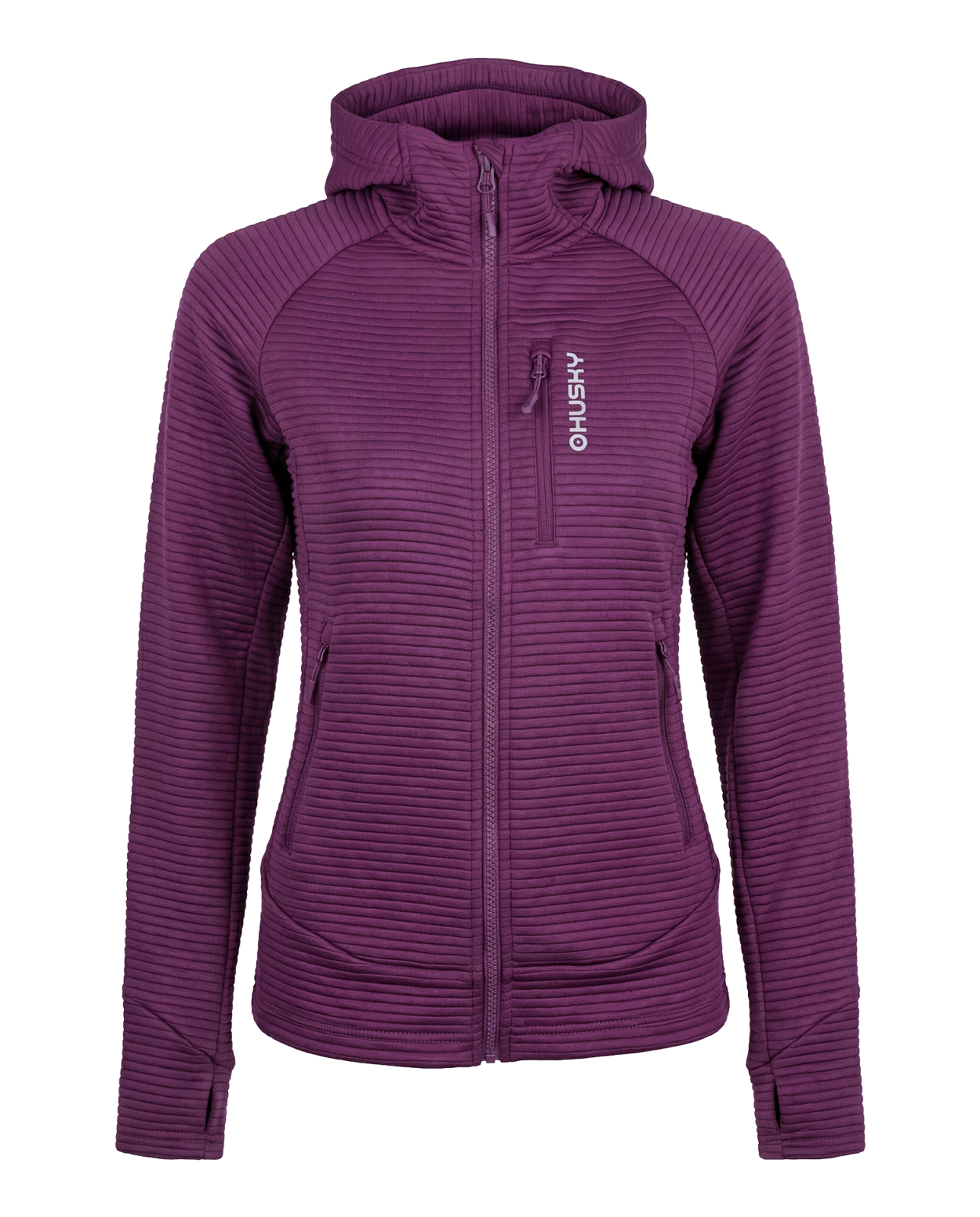 Husky Anara L XL, bordo Dámská mikina s kapucí (obrázek 7)