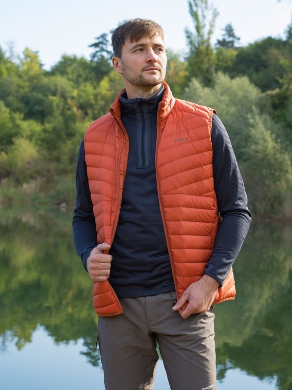 Husky Dresles M M, brick orange Pánská péřová vesta (obrázek 4)
