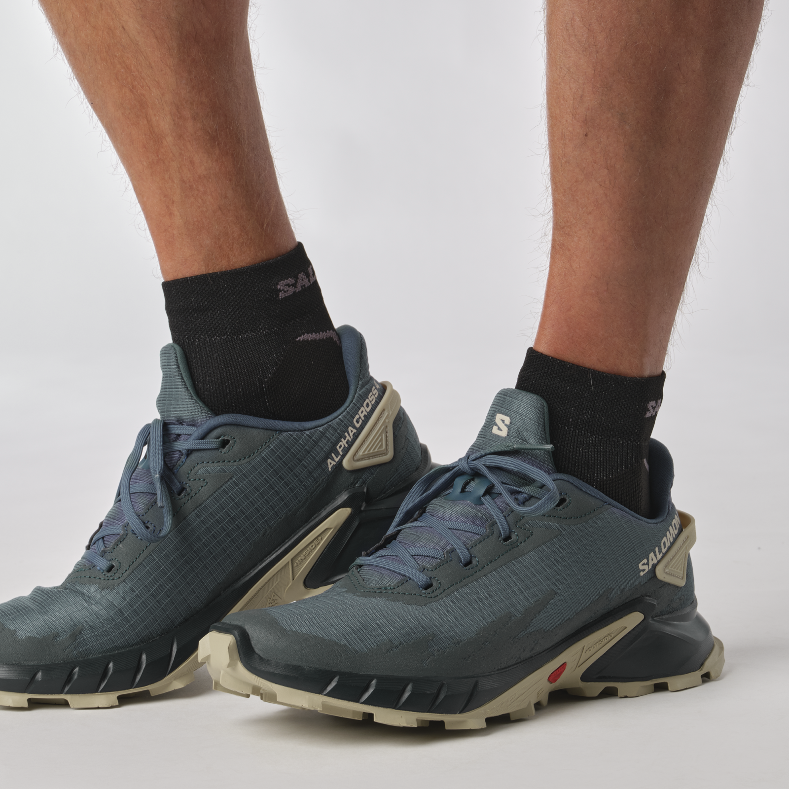 Salomon Alphacross 4 EU 46, Stargazer/Carbon/Moss Gray Pánské boty (obrázek 7)