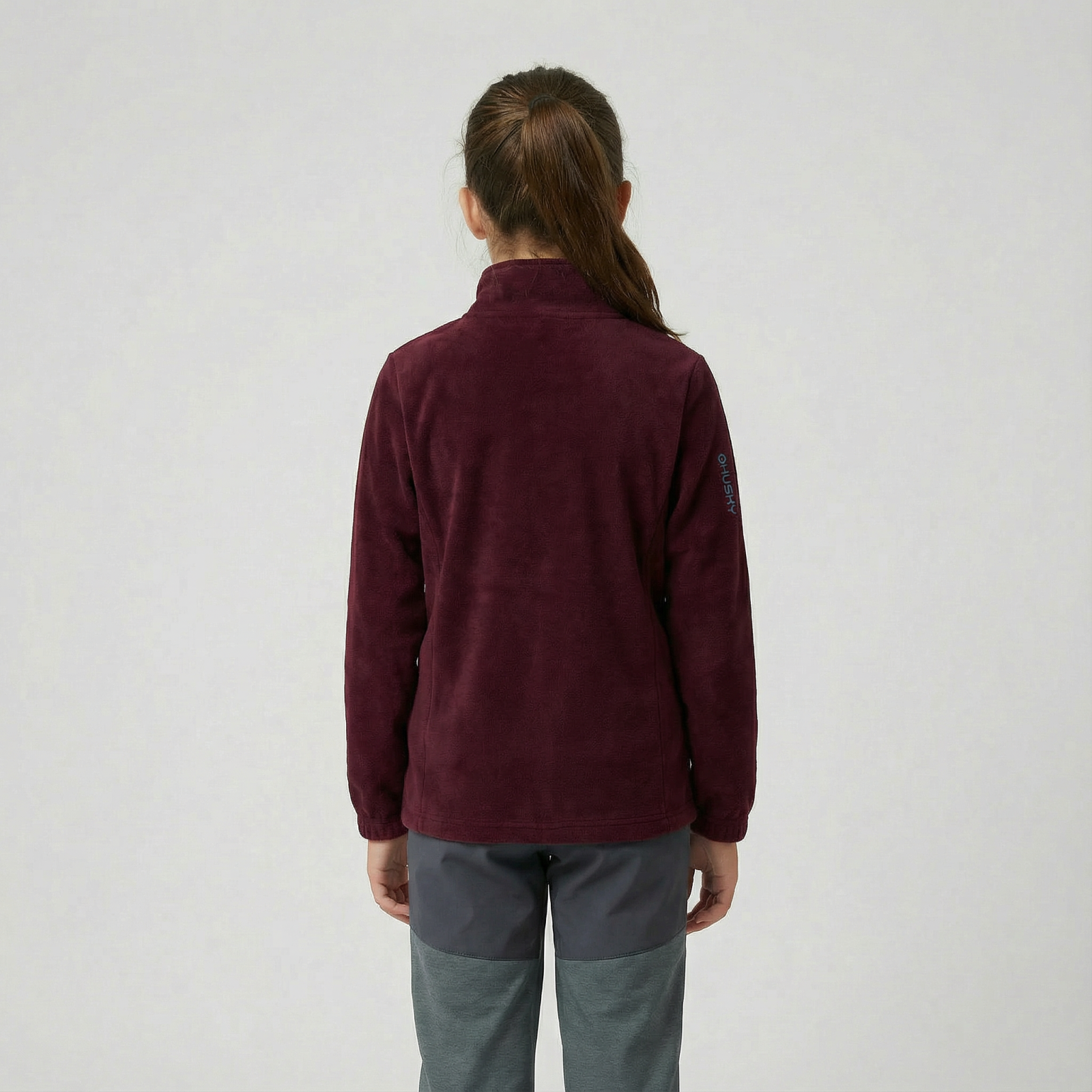 Husky Aflee K 146, bordo Dětská fleecová mikina