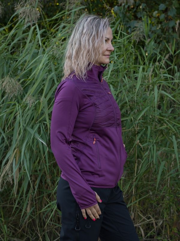 Husky Airy L XL, deep wine Dámská mikina na zip (obrázek 5)