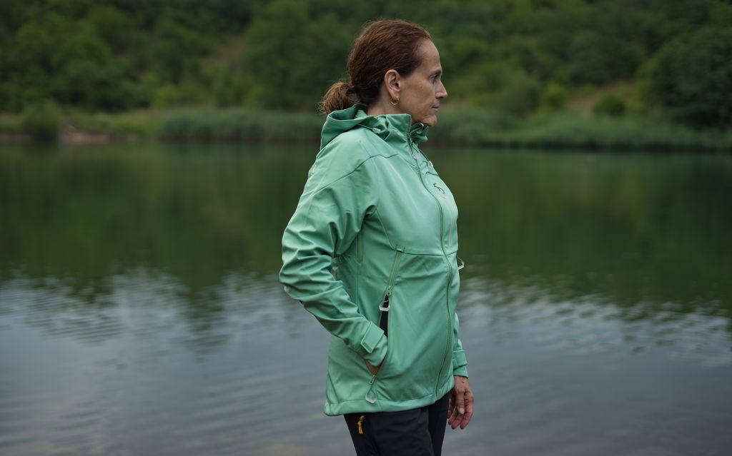 Husky Sauri L L, zelená Dámská softshell bunda (obrázek 5)