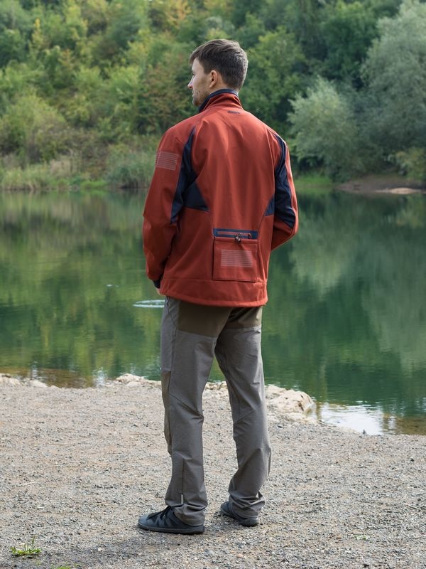 Husky Scooby M M, deep brick Pánská softshell bunda (obrázek 7)