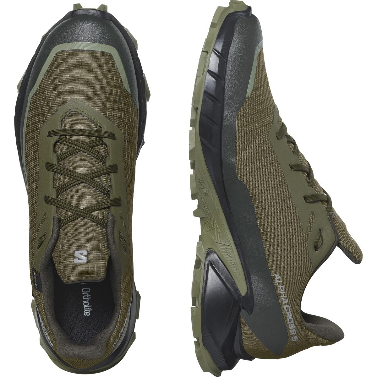 Salomon Alphacross 5 GTX EU 42, Black/Black/Ebony Pánské boty (obrázek 11)