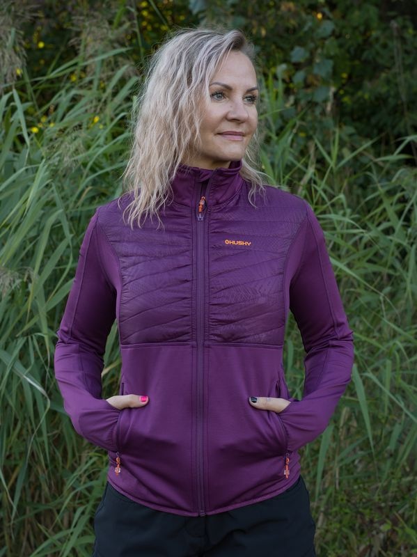 Husky Airy L XL, deep wine Dámská mikina na zip (obrázek 4)