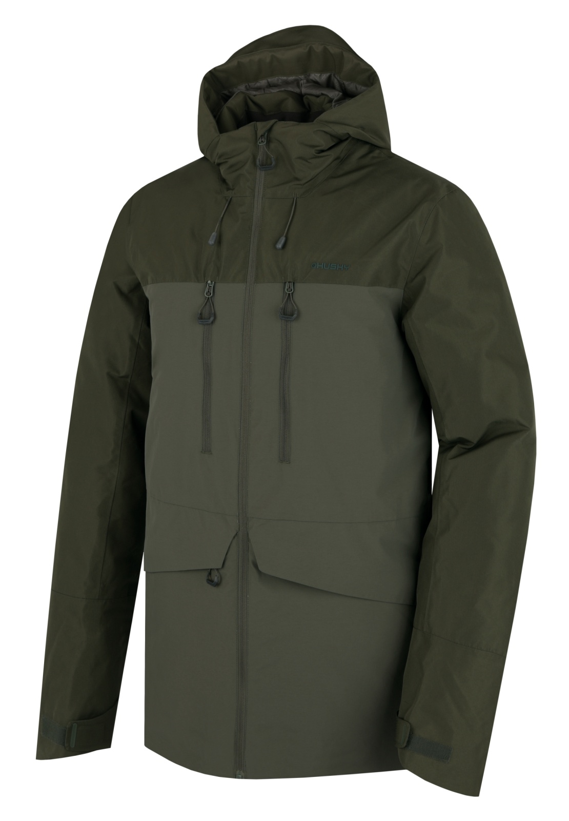 Husky Nebet M M, dark khaki Pánská plněná zimní bunda