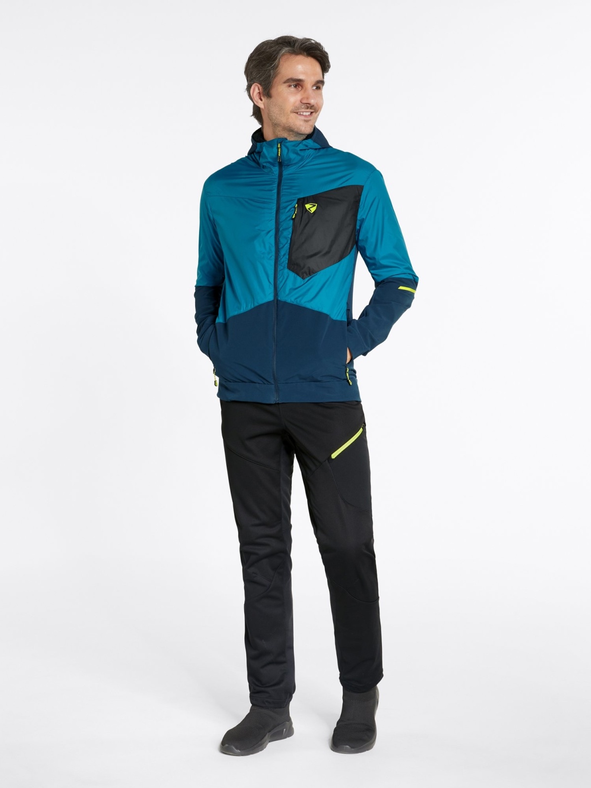 Ziener NIKOLO 54, teal crystal Pánská softshell bunda (obrázek 3)