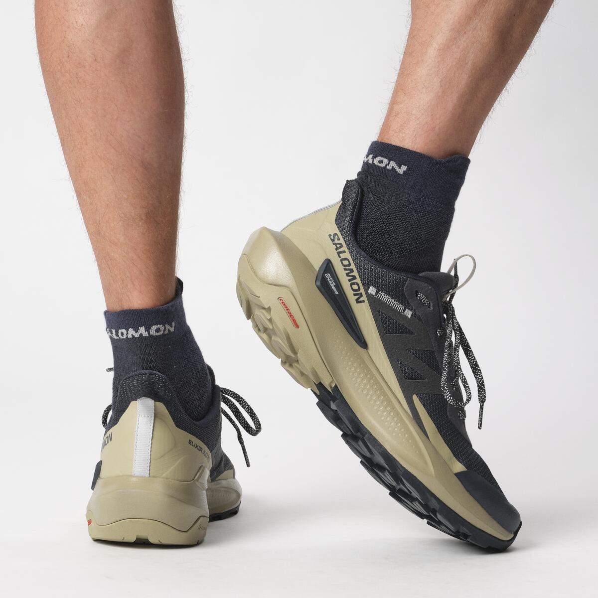 Salomon ELIXIR ACTIV EU 42, Carbon/Slate Green/Glacier Gray Pánské turistické boty (obrázek 8)
