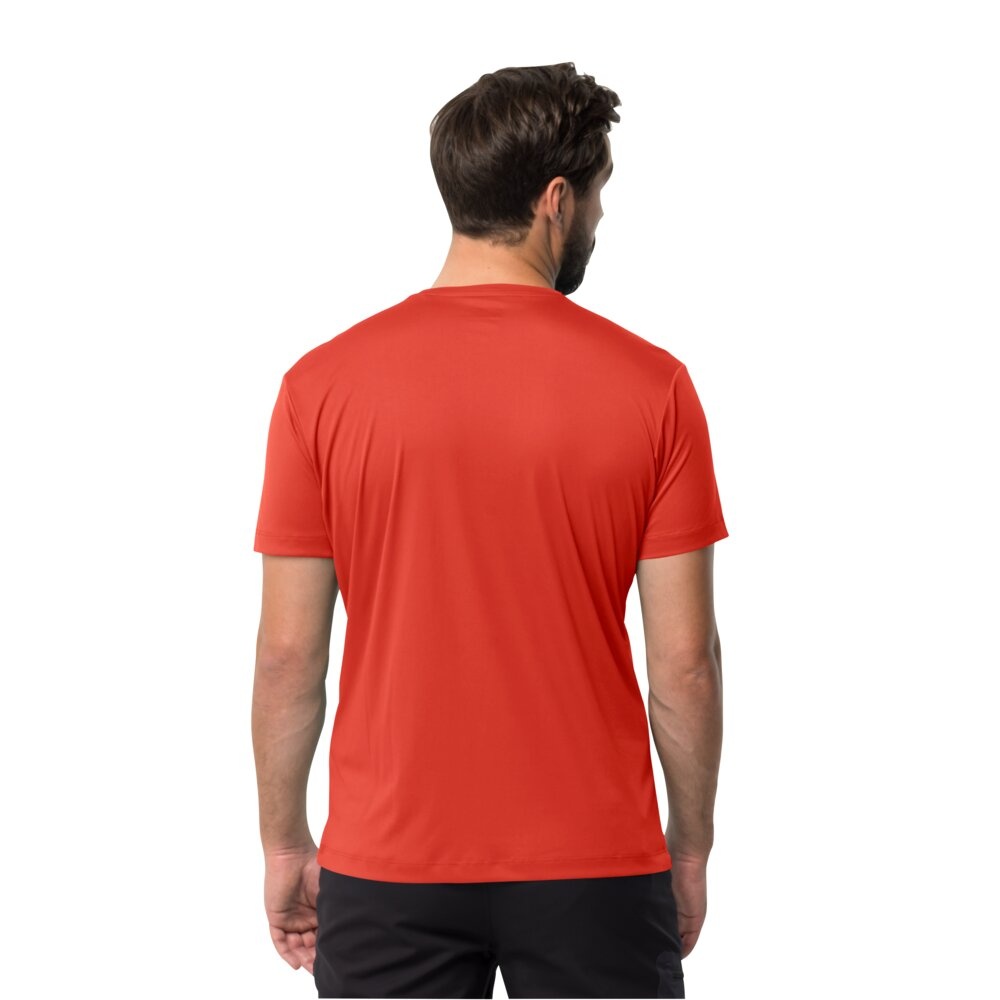Jack Wolfskin Pánské funkční tričko Peak Graphic T M M, strong red (obrázek 3)