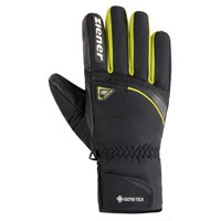 Ziener GALISO-Z GTX + GORE PLUS WARM 9, black/lime Pánské skialpinistické rukavice