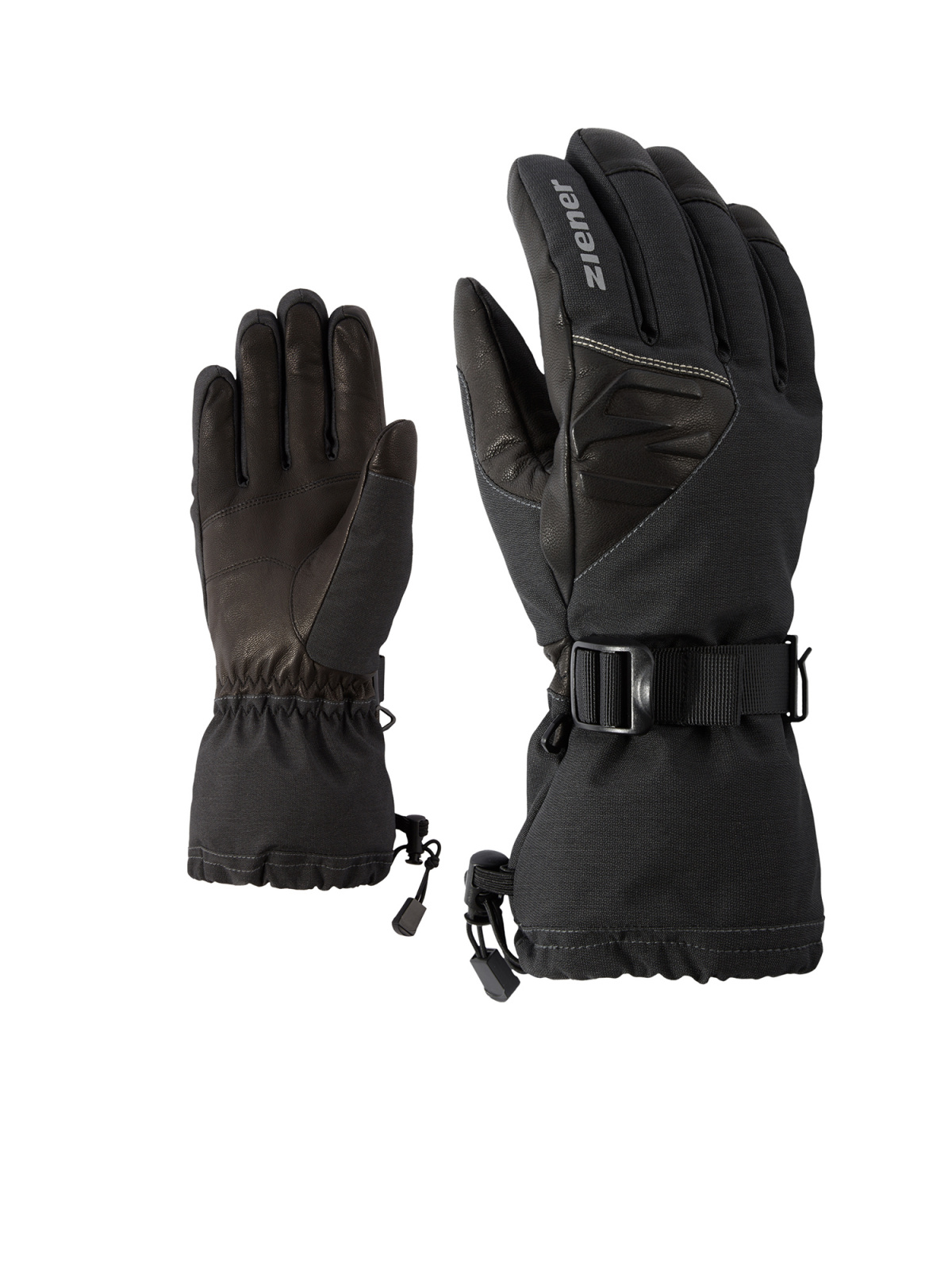 Levně Ziener GOFRIED AS® AW 10,5, grey iron tec Pánské rukavice
