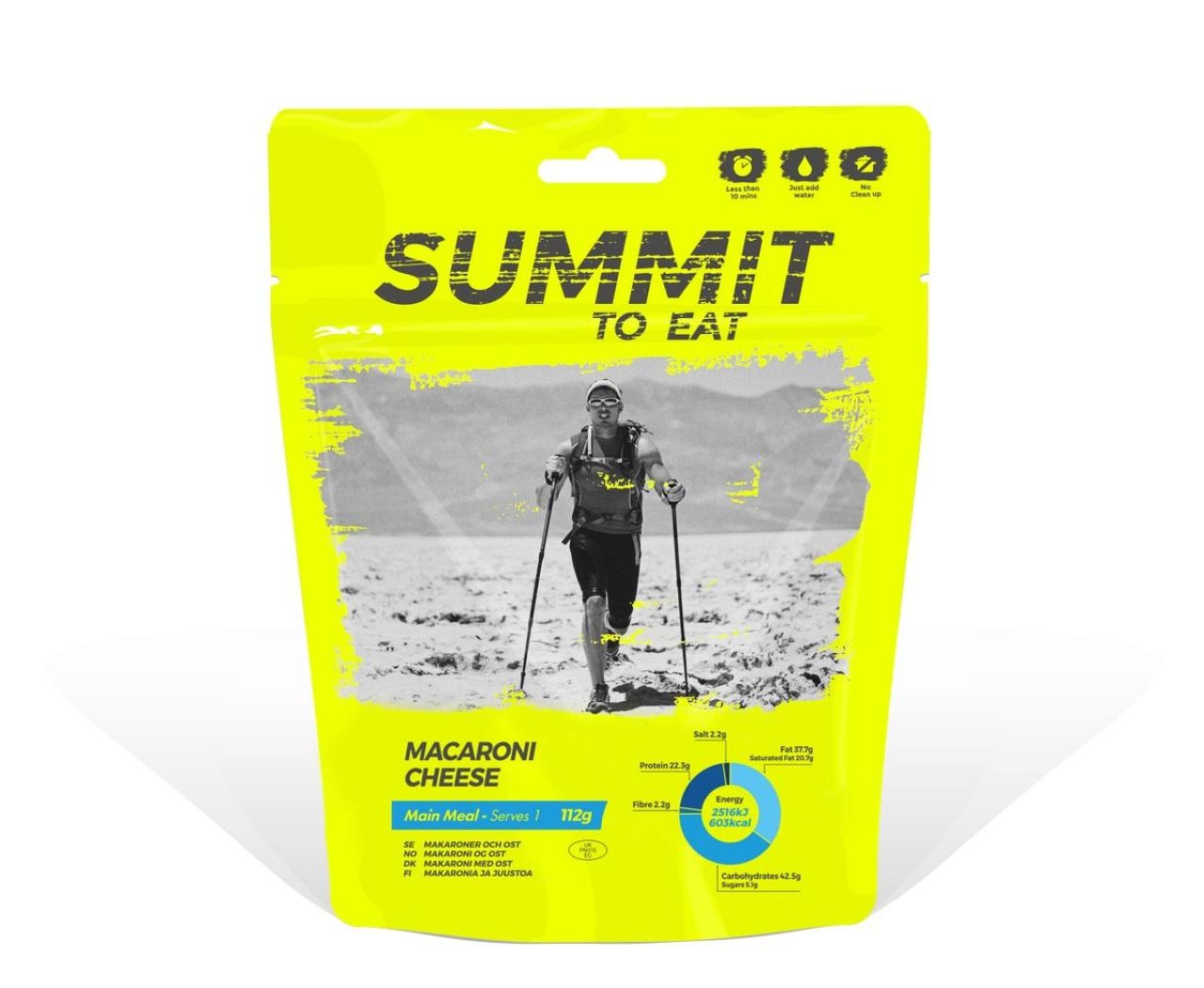 Summit to eat Makarony se sýrem viz obrázek Dehydrovaná strava