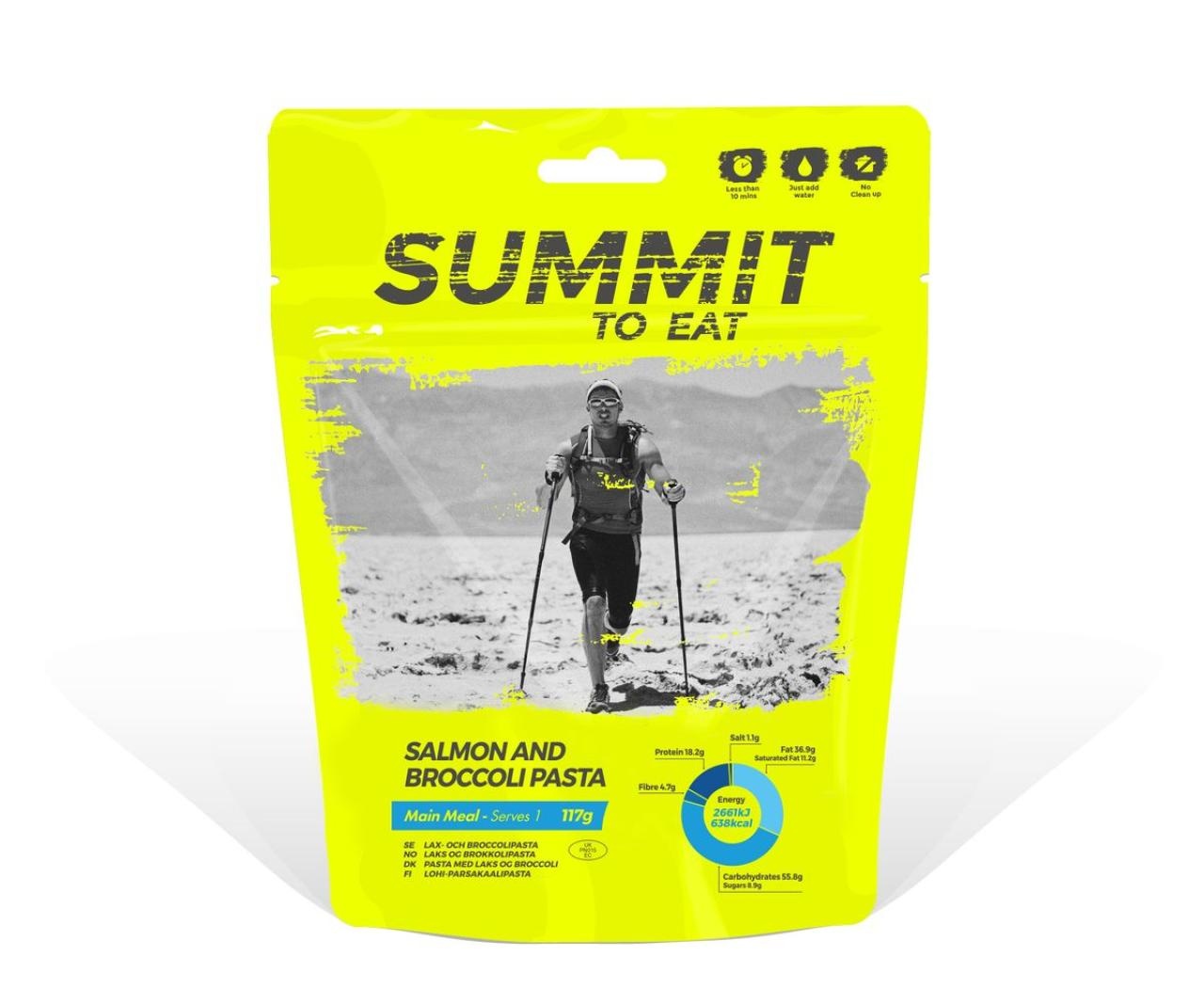 Summit to eat Losos s těstovinami a brokolicí viz obrázek Dehydrovaná strava