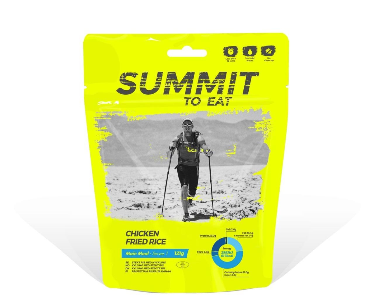 Summit to eat Smažená rýže s kuřecím masem a Teriayaki omáčkou viz obrázek Dehydrovaná strava