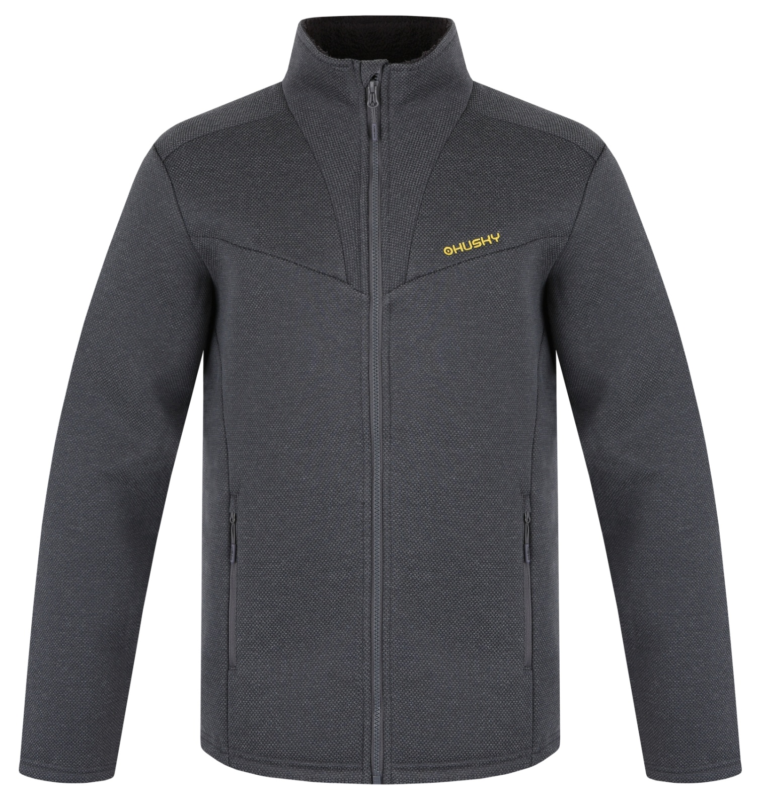 Husky Akra M M, dark khaki Pánský svetr na zip (obrázek 9)