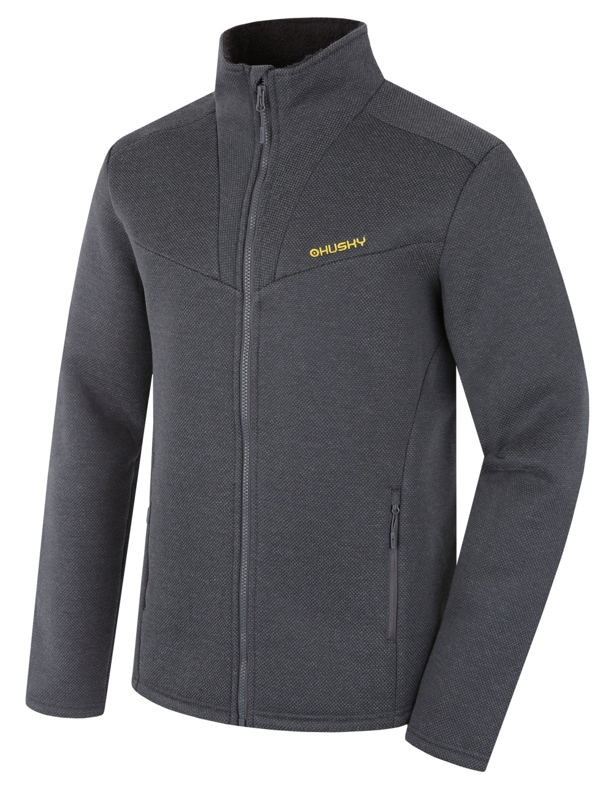 Husky Akra M M, dark grey Pánský svetr na zip