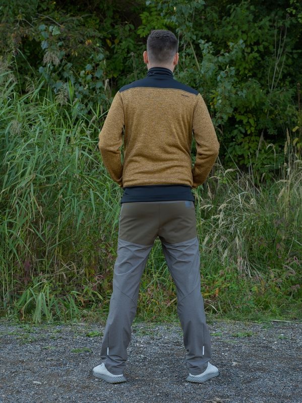 Husky Alan M XL, deep khaki Pánský fleecový svetr na zip (obrázek 11)