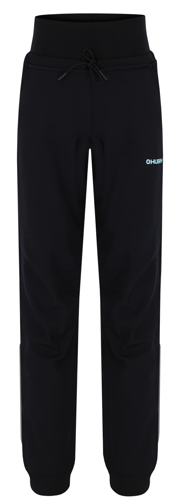 Husky Kanto K 128, black Dětské softshell kalhoty