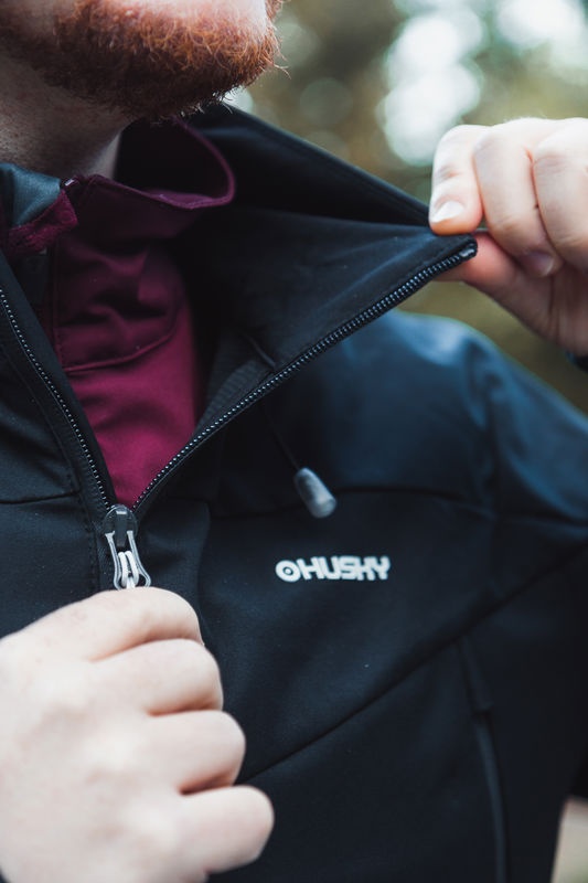 Husky Sonny M XXL, blue Pánská softshell bunda (obrázek 11)