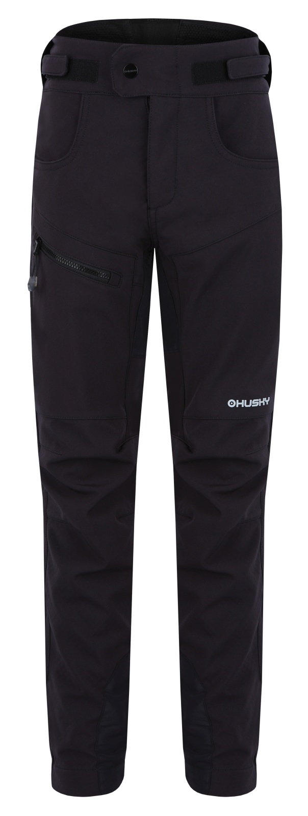 Husky Keson K 140, black Dětské softshell kalhoty