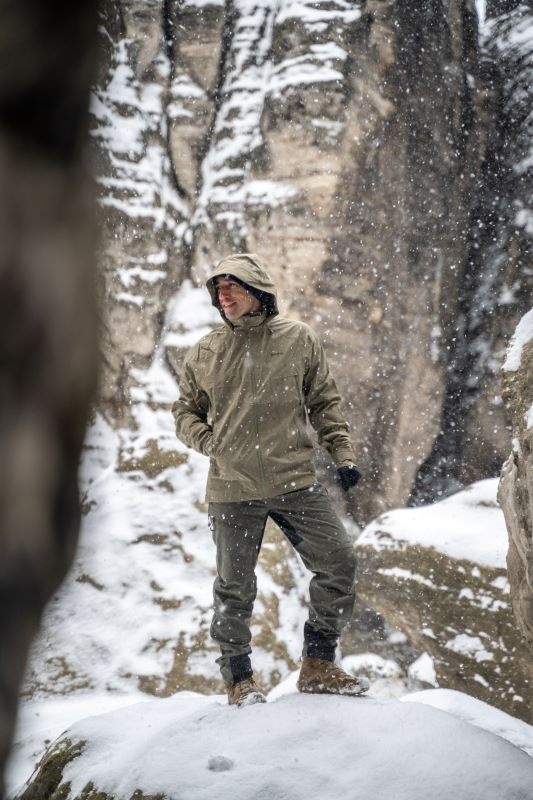 Husky Nakron M S, khaki Pánská outdoor bunda (obrázek 7)