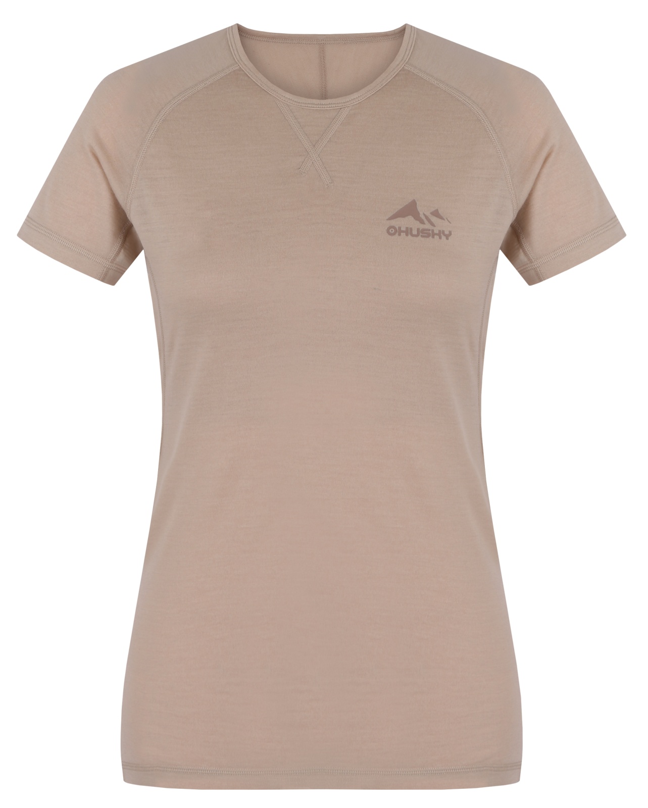 Husky Mersa L M, beige Merino termoprádlo triko (obrázek 3)