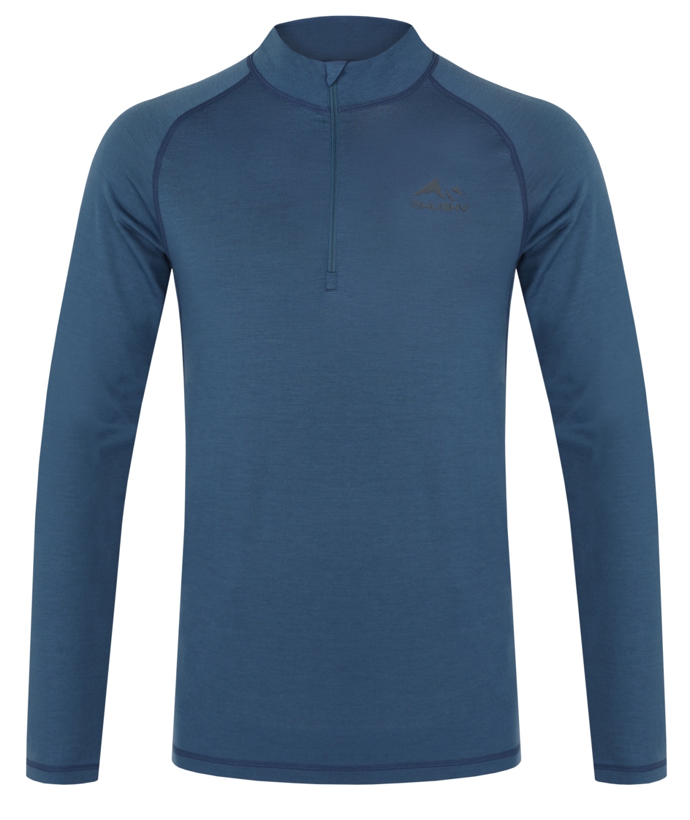 Husky Merow zip M M, blue Merino termoprádlo triko (obrázek 3)