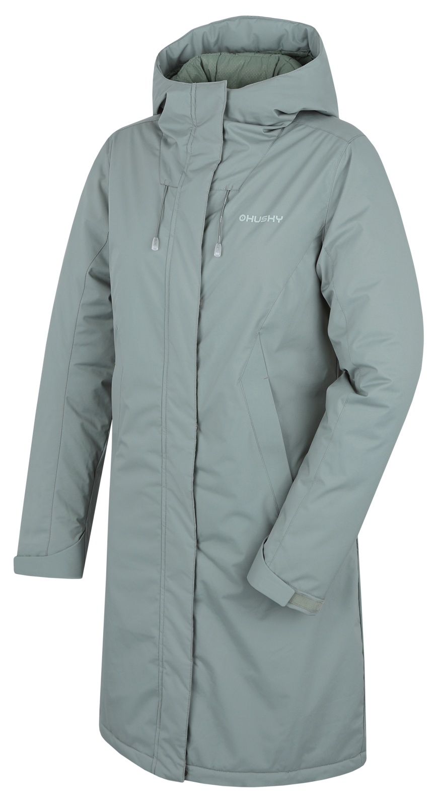 Husky Narvik L XL, faded green Dámský hardshellový plněný kabát