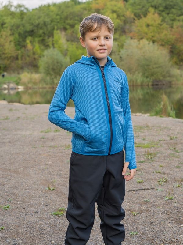 Husky Artic Zip K 134-140, turquoise/black blue Dětská mikina s kapucí (obrázek 11)